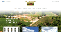Desktop Screenshot of petersonwinery.com